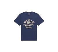 Wrangler Americana Tee T-Shirt, Bleu Marine, M Hommes