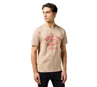 Wrangler Americana Tee T-Shirt, Timberwolf, L Hommes