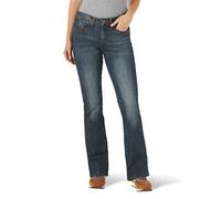Wrangler Aura Instantly Slimming Mid Rise Boot Cut Jeans pour Femme, Doré Automne, 44 Petite