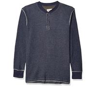 Wrangler Authentics Chemise à Manches Longues gaufrée HenleyHenley pour Homme, Indigo d'humeur, XL