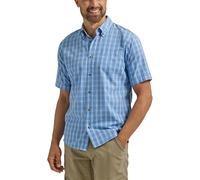 Wrangler Authentics Chemise Classique à Manches Courtes pour Homme. - Bleu - Taille 3XL