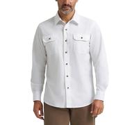 Wrangler Authentics Chemise tissée Classique à Manches Longues pour Homme, Blanc Brillant, XX-Large