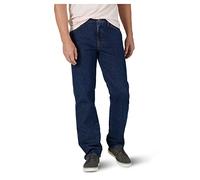 Wrangler Authentics Jean Homme Coupe Classique, Rinçage foncé, 33 W/32 L