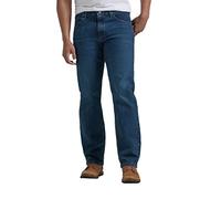 Wrangler Authentics Classic 5-Pocket Relaxed Fit Jean, Military Blue Flex, 36W x 36L Homme