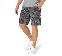 Wrangler Authentics Classic Relaxed Fit Stretch Cargo Short, Camouflage Anthracite, 33W Homme