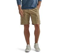 Wrangler Authentics Classic Relaxed Fit Stretch Cargo Short, Sergé de Grain, 33W Homme