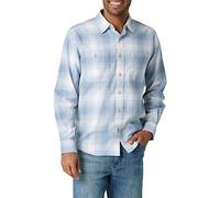 Wrangler Authentics Cloud Flannel Woven Shirt Chemise à Bouton Bas, Denim, XXXL Homme