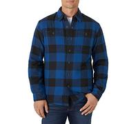 Wrangler Authentics Hemd Langarm Hemdjacke Homme, Blue Buffalo, L