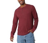 Wrangler Authentics Long Sleeve Waffle Henley Chemise, Bordeaux, XXXL Hommes
