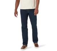 Wrangler Authentics Jean Confortable à Taille Flexible Coupe régulière, Indigo foncé, 38 W/32 L Homme