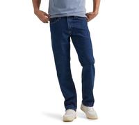 Wrangler Authentics Homme Comfort Flex avec Ceinture Décontractée Jeans, Dark Stonewash, 36W / 32L EU