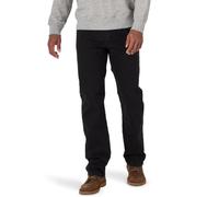 Wrangler Authentics Jean Confortable à Taille Flexible Coupe régulière, Noir, 40 W/34 L Homme