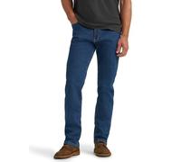 Wrangler Authentics Jean droit ceinture souple pour homme, Bleu océan, 33W x 32L