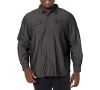 Wrangler Authentics Long Sleeve Classic Woven Shirt Chemise à Bouton Bas, Noir/Denim, XXL Homme