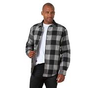 Wrangler Authentics Long Sleeve Sherpa Lined Shirt Jacket Chemise, Buffalo Gris, M Homme