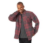 Wrangler Authentics Long Sleeve Sherpa Lined Shirt Jacket Chemise, Heather Actuelle, L Homme