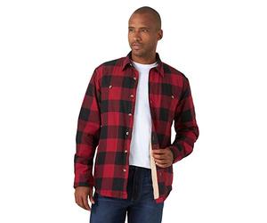 Wrangler Authentics Long Sleeve Sherpa Lined Shirt Jacket Chemise Homme