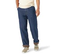 Wrangler Authentics Men's Authentics Fleece Lined Carpenter Pant, Dark Indigo, 40x32