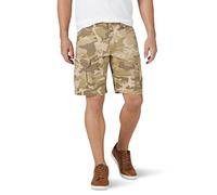 Wrangler Authentics Men's Big & Tall Classic Cargo Stretch Short, Jungle Elmwood Camo, 48
