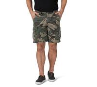 Wrangler Authentics Men's Big & Tall Classic Relaxed Fit Stretch Cargo Short, Green Camo, 44