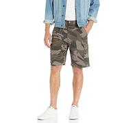 Wrangler Authentics Men's Classic Relaxed Fit Cargo Short, Dark Khaki Camo Ripstop, 30