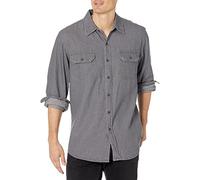 Wrangler Authentics Men's Long-Sleeve Classic Woven Shirt,Grey,2X