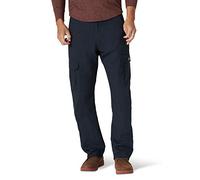 Wrangler Authentics Pantalon cargo extensible à coupe décontractée, pour hommes, bleu marine, 40W x 34L
