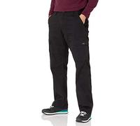 Wrangler Authentics Men's Stretch Cargo Pant, Black, 32W x 30L