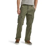 Wrangler Authentics Pantalon cargo extensible à coupe décontractée pour homme, vert olive, 35W x 30L