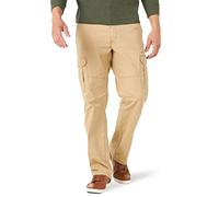 Wrangler Authentics Relaxed Fit Stretch Cargo Pant Pantalon décontracté, Travertin Ripstop, 34W / 34L Homme