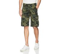 Wrangler Authentics Premium Twill Cargo Short (Bennard), Camouflage Vert forêt, 46 Homme