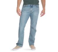 Wrangler Authentics Regular Fit Comfort Flex Waist Jean, Bleu Craie, 33 W/32 L Homme
