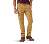 Wrangler Authentics Regular Tapered Cargo Pant Pantalons, Amande brossée, 33 W/32 L Homme