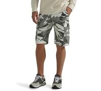 Wrangler Authentics Short Cargo en sergé de qualité supérieure pour Homme, Blanc/Effet Camouflage, 33W