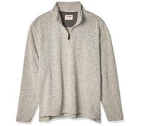 Wrangler Authentics Sweat polaire Quarter Zip Homme Gris S
