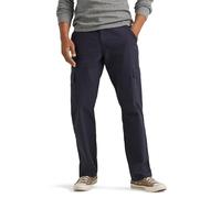 Wrangler Authentics Pantalon Cargo en sergé Coupe décontractée (Logan), Bleu Marine Ripstop, W36/L32 Homme