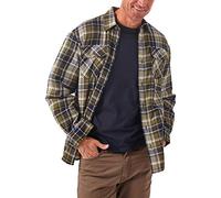 Wrangler Authentics Long Sleeve Sherpa Lined Shirt Jacket Chemise à Bouton Bas, Olive Sky, S Homme