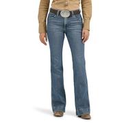 Wrangler Retro High Rise Trouser Green Jean (Bailey), Shelby, 30 W/32 L Femme