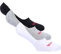 Wrangler - Chaussettes sans manches pour homme/femme unisexe (pack de 3) GT6255 (38 EU - 42 EU) (Noir/Blanc/Gris)