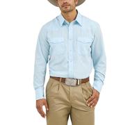 Wrangler Chemise de Sport Western à Deux Poches pour Homme, Bleu, Taille L Hauteur