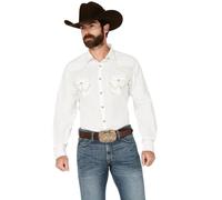 Wrangler Chemise rétro à Deux Poches à Boutons Pression, Blanc, 3XL/Haut Homme
