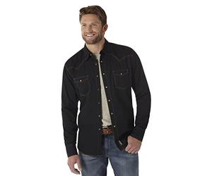 Wrangler Chemise Rétro À Manches Longues avec Deux Poches Chemise Homme