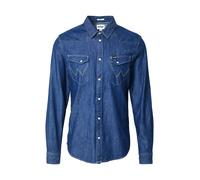 WRANGLER Chemise 'WESTERN' bleu denim, Taille S