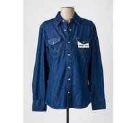 wrangler chemises homme de couleur bleu S