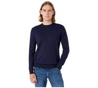Wrangler Col Rond en Tricot Pull, Bleu Marine, L Homme