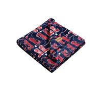 Wrangler - Couverture en Polaire Douce et pelucheuse, Inspiration Yellowstone, décoration Western pour lit ou canapé (Bleu Knocking Boots, 127 x 178 cm)