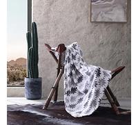 Wrangler - Couverture en Polaire Ultra pelucheuse, Parfaite pour canapé ou lit (Gris Canyon, jeté)