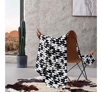 Wrangler - Couverture Polaire Ultra Douce en Peluche (Noir Navajo, Couvre-lit surdimensionné)