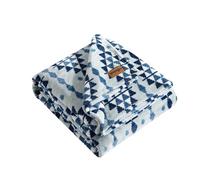 Wrangler - Couverture pour Grand lit, literie en Molleton Ultra Douce et Moelleuse, Inspiration Yellowstone, décoration d'intérieur Confortable pour lit ou canapé (Bleu Occidental, Grand lit)