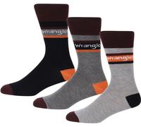 Wrangler Crew Socks Nvy/ChGM/GMrl Taille 5-8 pour hommes Male